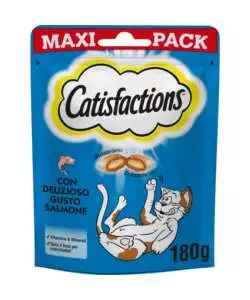 Catisfaction - snack per gatti salmone 180 gr